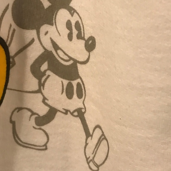 Disneyland Paris Mickey hoodie women 2X white embroidery cotton spell out Mickey - Picture 9 of 14